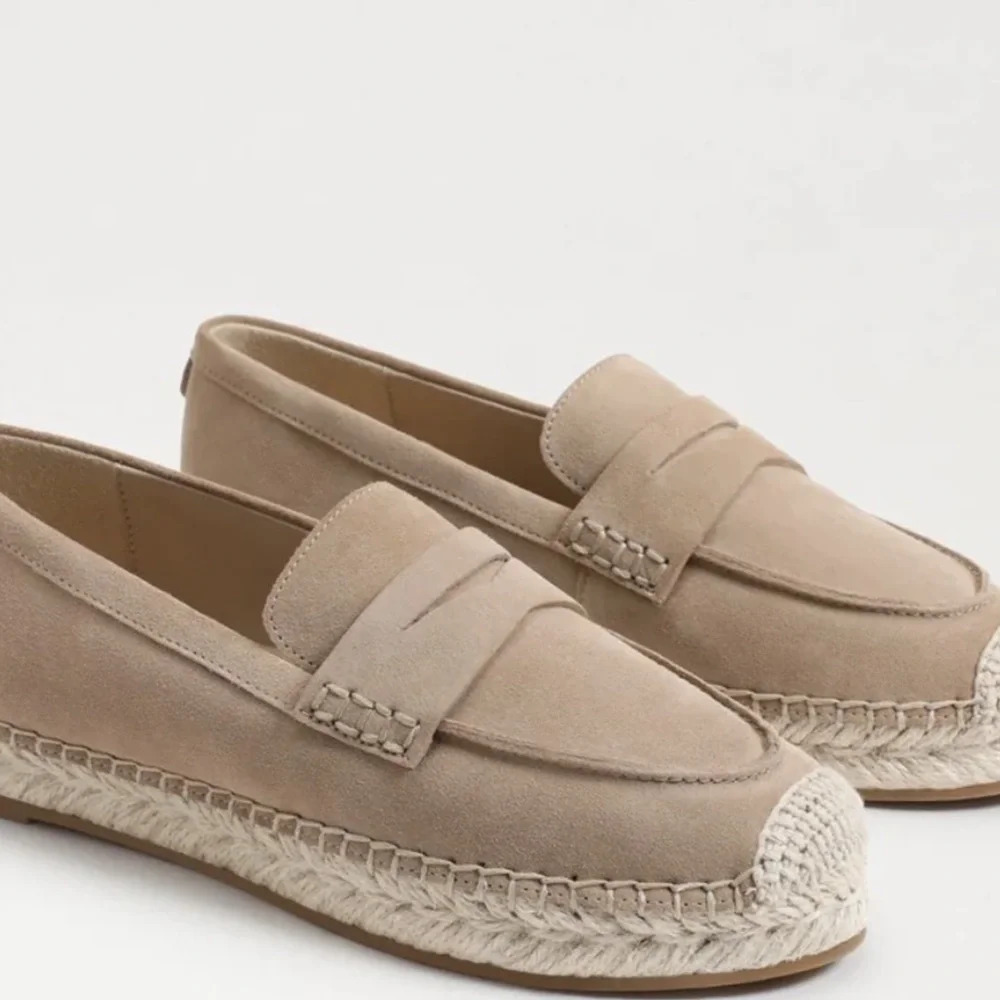 Sam Edelman Kai Suede Espadrille inspired Loafers in Tuscan Tan Size: 5